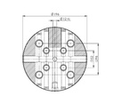 Lang Technik Quick•Point® Combo Round Plate Ø196mm, w/o mountimg bores