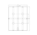 Lang Technik Quick•Point® 96 extended Grid Plate, 246×192×27 mm, without mounting bores 