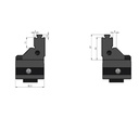 Lang Technik Spare Jaws without serration, for Makro•Grip® 5-Axis Vise 77, Jaw Width 77 mm (48085-46) 