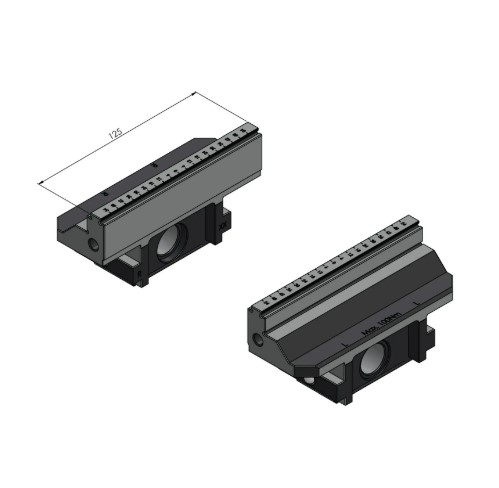 Lang Technik Spare Jaws for Makro•Grip® 5-Axis Vise 125, Jaw Width 125 mm