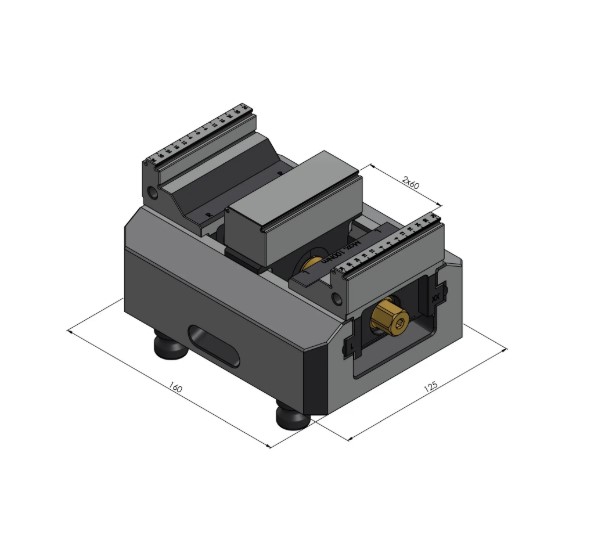 Lang Technik Center Jaw 125 / 77 (27 mm) + Spindle Length 164 mm