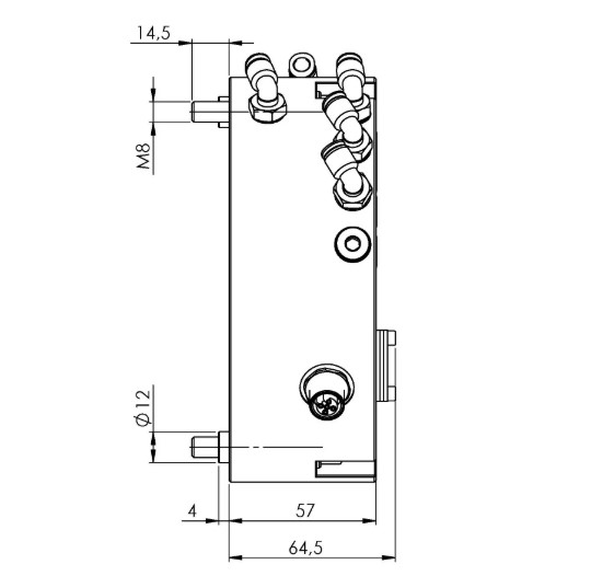 Lang Technik Gripper Exchange Interface, suitable for Item No. 66950 / 64850