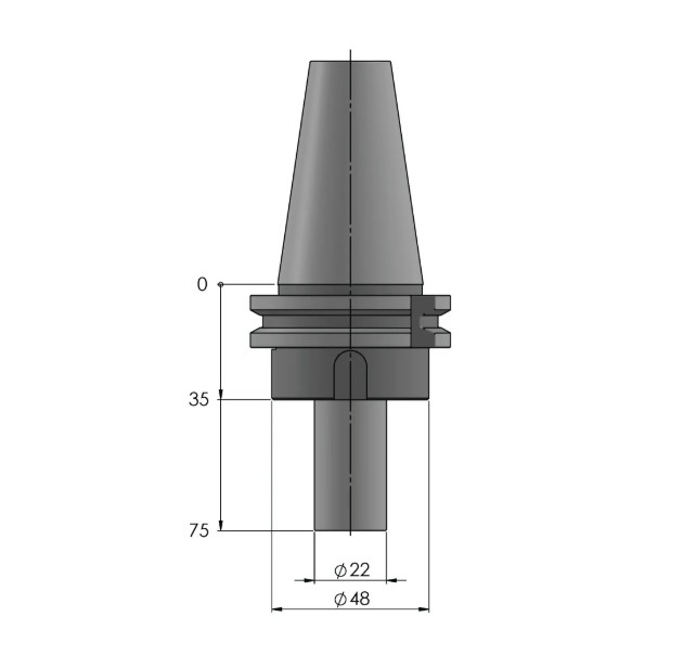 Lang Technik HAUBEX Tool Holder SK-40, DIN ISO 7388-1