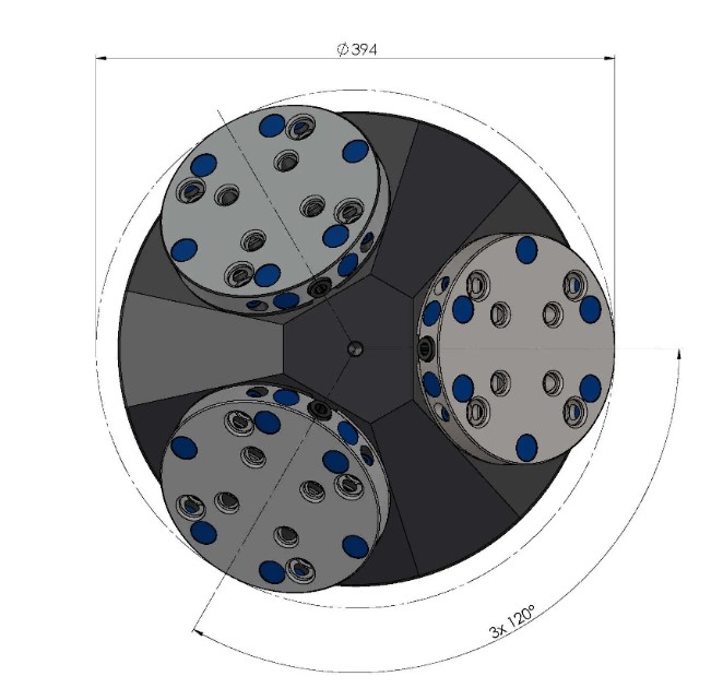 Lang Technik Quick•Point® 3-Face Pyramid with Combo Plates