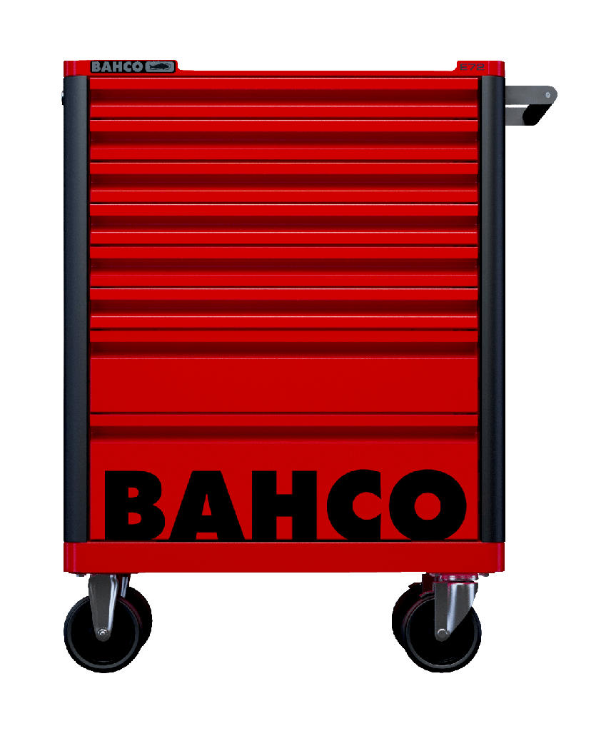 E72 takım arabası. 8 Çekmeceli takım arabası, koruyucu özel çekmece tamponlu