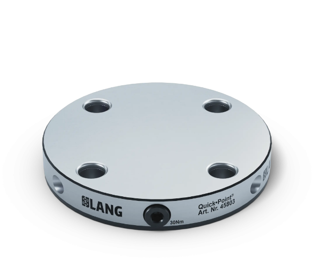 Quick•Point® 96 Round Plate, Ø 176×27 mm, for individual center bore