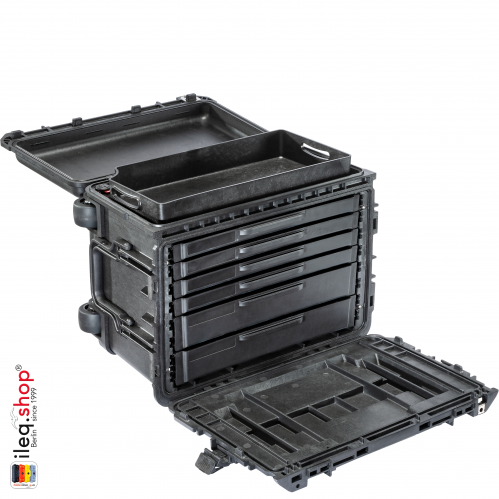 0450SD4,WL/4 SHALLOW+2 DEEP DRAWERS,BLK