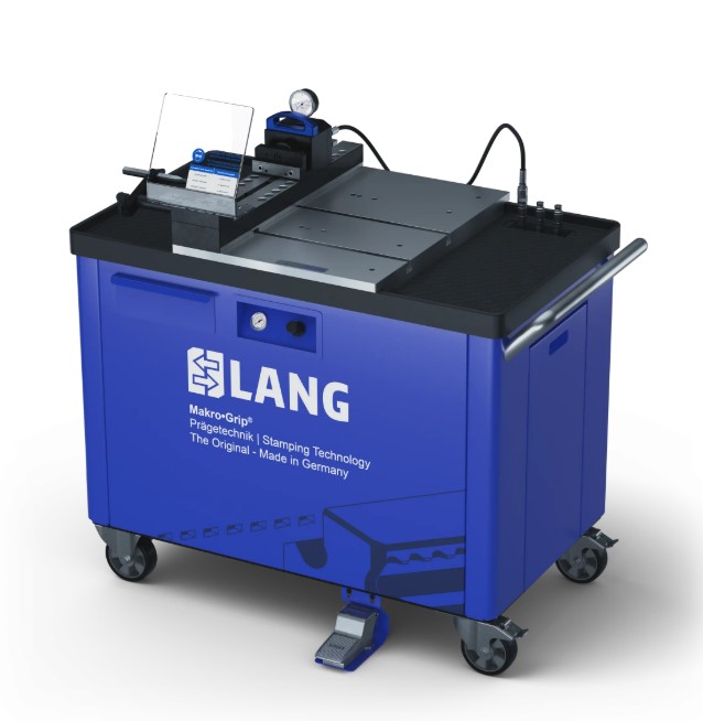 Makro•Grip® Stamping Unit, on trolley, stamping range 410mm, on T-Slot plate