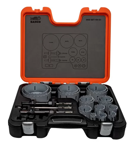 Paslanmaz Çelik için Karbür Uçlu Delik Açma Testere Setleri 16 mm-114 mm - 20 Adet