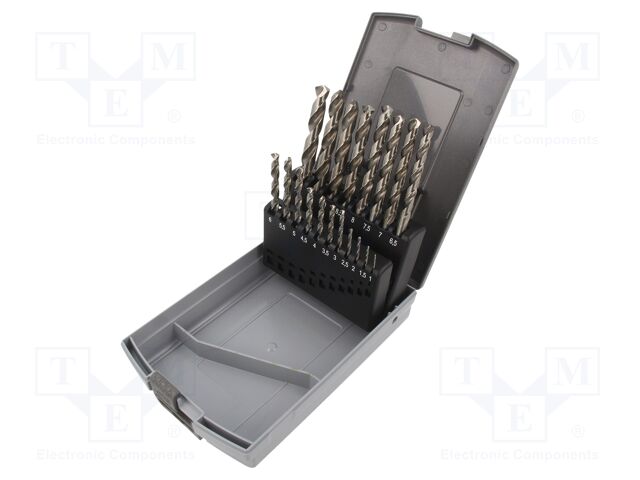 Metal için HSS-G Matkap Seti - 19 adet
