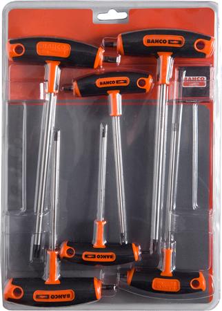 Altıgen T-saplı set: 6 parça. 3-4-5-6-8-9-10 mm