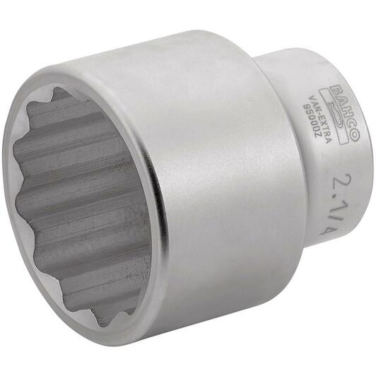 Standart Uzunlukta Kare Uçlu  Lokma, 1". 2-15/16", 12 nokta Dinamik Döndürme Profili.