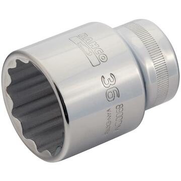 Standart Uzunlukta Kare Uçlu  Lokma, 1". 2-3/16", 12 nokta Dinamik Döndürme Profili.