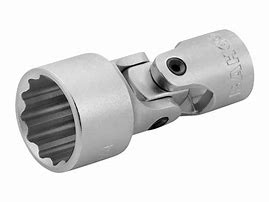 hareketli lokmalar, 3/8'' kare şaft. Çift altıgen, inç, ince çeper