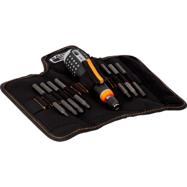 ERGO™ tornavida with değiştirilebilir bıçak seti, 7 parça. Düz, Phillips ve Pozidriv, TORX® başlı vidalar için