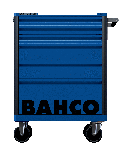 [1472K6BLUE] E72 takım arabası. 6 Çekmeceli takım arabası, koruyucu özel çekmece tamponlu