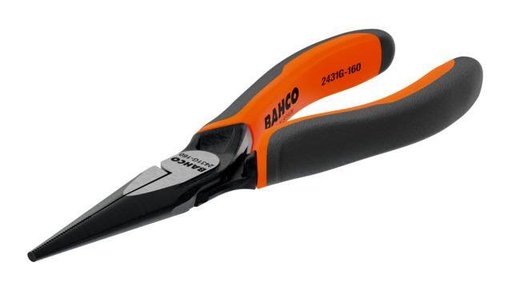 [2431G-180IP] Kendiliğinden Açılan Çift Bileşenli Saplara Sahip Olan Fosfat Kaplamalı kesim kenarı olmayan ERGO™ Uzun Hassas Kargaburunlar (180 mm) Endüstriyel paketleme