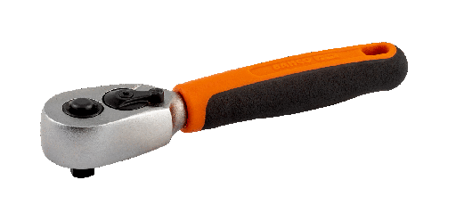 [6950QRS] 1/4″ İnç Armut Başlı Kısa Çift Yönlü Cırcır Anahtar, 60 Dişli ve 6° Hareket Açılı, 120 mm