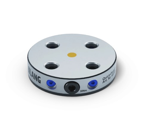 [45751] Quick•Point® 52 Round Plate, Ø 116×27 mm, without mounting bores 