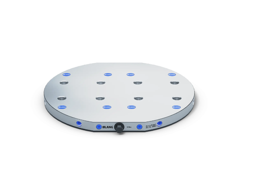 [45964] Quick•Point® 96, 2-fold Grid Plate, round, Ø 384×27 mm, w/ mounting bores for 100 mm t-slot distance 