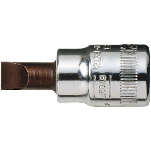 [6709F-4.5] 1/4'' kare şaftlı lokma, düz vidalar için