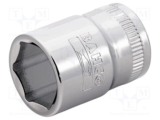 [7400SM-6] Standart lokmalar, 3/8'' kare şaft. Altıgen profil, metrik ölçü