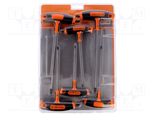 [903T-2] TORX® T-saplı set: 6 parça. T-10, T-15, T-20, T-25, T-30, T-40