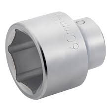 [9500SM-46] Standart  uzun lokma, 1" kare şaft. Altıgen profil, metrik