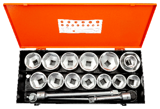 [9540MBL] 1'' Lokma takımı. Metal kutu