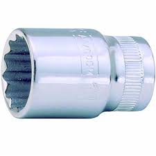 [A6700DZ-1/4] Standart lokma,1/4''  kare şaft. Yıldız, inç ölçülerde. İnce çeper