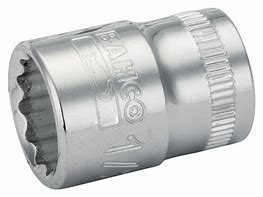 [A7400DZ-17/32] Standart lokma,3/8” kare şaft. Çift altıgen, inç. İnce çeper