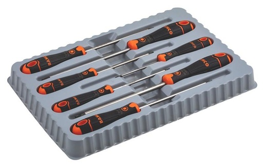 [B219.007] BahcoFit Tornavida seti, 7 parça. Pozidriv ve TORX® vidalar için