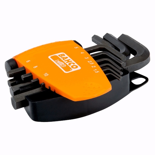 [BE-9578] Altıgen allen set, siyah,9 parça