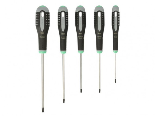 [BE-9885] ERGO™ Tornavida seti, 5 parça. TORX® vidalar için