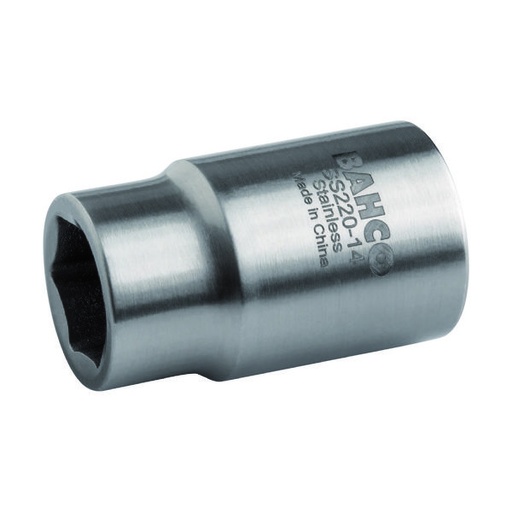 [SS210-12] Paslanmaz Çelik 1/4'' Lokma Metrik Altıgen